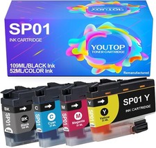for Brother Ink Cartridge Color 4-Pack SP-01 SP01 SP01XLBK SP01CS SP01MS picture