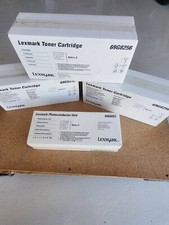 Lexmark toner cartridges (3) 69G8256 and photoconductor 69G8257 picture