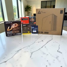 AMD Ryzen 7 5700 Gigabyte B550M DS3H Montech Air 100 ARGB Bundle [SEALED] picture