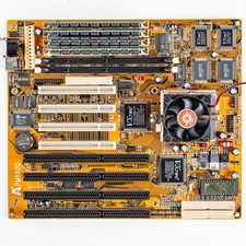 Amptron PM-8600A Socket 7 BabyAT Motherboard Pentium 133MHz VIAApollo DOS Gaming picture