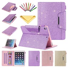 Bling Glitter Leather Flip Wallet Smart Case Cover Fr iPad 10.2