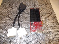 AMD FirePro 2270 DMS59 512MB PCI-E X1 Low Profile Video Card + 2X DVI Cable picture