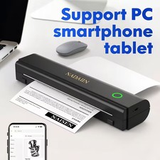 A4 Portable Thermal Printer Wireless Bluetooth Mobile Inkless Letter Size Travel picture