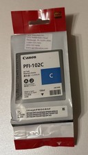 Canon ImagePROGRAF PFI-102C Cyan Ink Tank Exp 2015 and 2021 picture