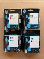 HP 82 Black HP  82 Yellow cyan magenta 69ml  Ink Cartridges 2015-2019 picture