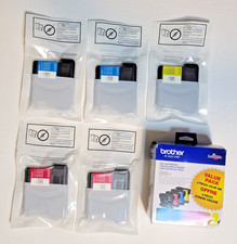 Brother LC61CL 5 Pieces Ink Cartidges 05/25 2 CYAN 2 MAGENTA 1 YELLOW No Black picture