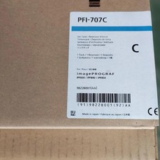 Canon PFI-707C Cyan Ink Tank New Boxed Genuine Japan Holiday Gift picture