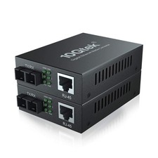 Gigabit SingleMode Fiber to Ethernet Media Converter, Dual SC Fiber, 1000Base... picture