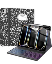 Keyboard Case for iPad Pro 13 Inch (M4) 2024 with Pencil Holder-Wireless Magn... picture