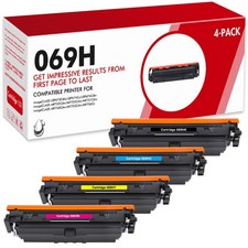 4PK 069H Toner Compatible with Canon 069 CRG-069H Imageclass LBP674Cdw MF751Cdw picture