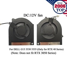 12V New CPU + GPU Cooling Fan for DELL G15 5530 5535 (Only for RTX 40 Series) picture