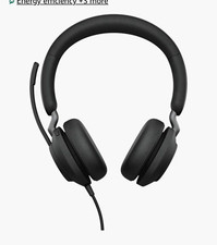 Jabra Evolve2 40 UC Stereo USB-A Noise Cancelling Headset Boom Mic Black picture