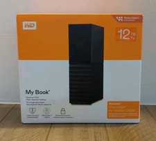 Western Digital My Book 12TB Desktop External HDD WDBBGB0120HBK USB 3.2 Black picture
