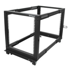 StarTech 12U Adjustable Depth Open Frame 4 Post Server Rack picture