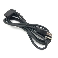 6FT 90 Degree Universal 3 Prong AC Power Cable 18AWG Computer Printer Monitor TV picture