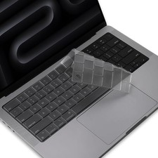 ProElife Keyboard Cover for MacBook Pro 14 Inch 16 Inch M5 M4, Clear, TPU picture