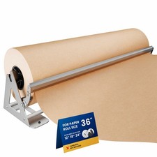 Paper Roll Dispenser 36 Inch Kraft Butcher Cutter DIY CREW picture