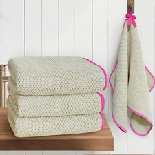 Bathroom Hand Towels 4 Pack, 100% Cotton, 28x16 in, Beige picture