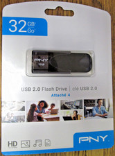 NEW 32GB PNY USB 2.0 FLASH DRIVE ATTACHE 4 HD   picture
