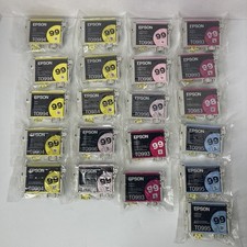 21 Genuine Epson 98/99 ink cartridges -8 Yellow, 5 Light Mag, 5 Mag & 3 Lgt Cyan picture