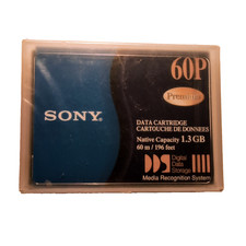Sony DG60P Premina DDS Data Cartridge 1.3GB 60m Vintage Tape picture