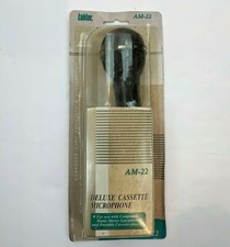 VTG Labtec AM-22 Handheld Microphone 3.5mm Jack 6.3mm Adapter NEW OLD STOCK DS picture