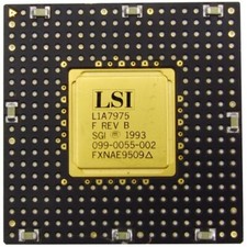 LSI L1A7975 F Rev B CPU Processeur Vintage Rétro Chip1993 Rareté Absolue picture