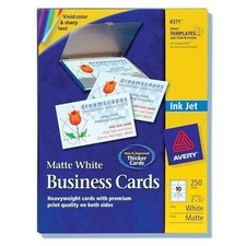 avery Avery Dennison 8371-250 Cards 2x3.5 White Inkjet UPC:072782083717 picture