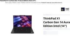 lenovo thinkpad x1 carbon gen 14 aura edition copilot i7 1TB 32GB NEW Sealed picture