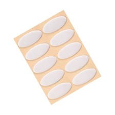 Oval Mouse Feet Pads 0.7mm for Gaming Mouse Feet Replacement Gray 10 Pcs picture
