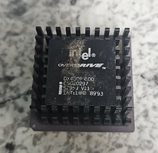 TOP Socket 3 486 CPU Intel Overdrive 100MHz SZ959 DX4ODPR100 PGA168 TESTED CLEAN picture