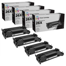 LD 5PK Replacement HP 26X CF226X Black Toner Cartridge LaserJet Pro M402d M426dw picture