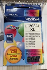 Brother LC203CL XL 2 Pack Color Ink Cartridges Magenta Cyan Yellow Used READ F1 picture