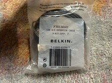 Belkin F3U134B03 3ft Male USB to Female USB Data Ext Cable M-F NEW  picture