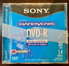 3 New SONY Mini Handycam 30 min. DVD-R Blank Recordable Discs 1204 picture