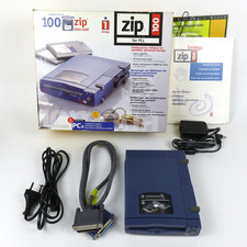 Iomega Z100P2 100MB External 25-Pin Parallel Port Zip Drive Software Discs picture