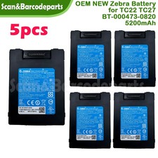 Lot of 5 OEM New Zebra Battery BT-000473 for TC22 TC27 5200mAh picture
