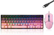 Wired 60% Gaming Keyboard and Mouse Combo, Ultra-Compact 61 Keys RGB picture