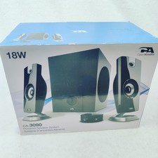 Cyber Acoustics 18W CA-3090 Computer Speakers in box complete in box picture