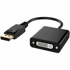 Display Port to DVI Adaptor, 1200PC for PC Laptop (Black) picture
