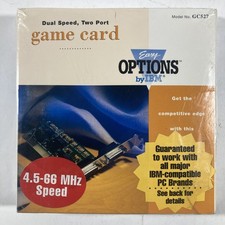 IBM Easy Options GC527 Dual Speed Two Port Game Card Vintage 1993 NIB SEALED picture