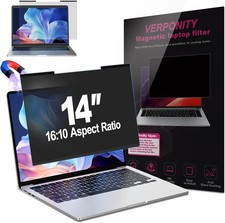 14 Inch Magnetic Privacy Screen for Laptops, Anti-Glare Blue Light Shield, 16:10 picture