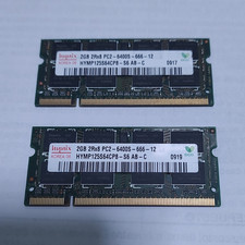 Hynix 4GB (2x2GB) DDR2-800 PC2-6400S 200-Pin SO-DIMM HYMP125S64CP8-S6 picture