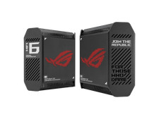 ASUS ROG Rapture GT6 (2PK) Tri-Band WiFi 6 Gaming Mesh WiFi System, covers up to picture