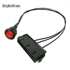 54cm Cable Copper Tin Wire 24-Pin Female ATX PSU PC Power Supply Starter T picture