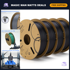 High-Quality 1.75mm Black PLA 3D Printer Filament - 4KG for Smooth Printing picture