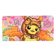 Pokemon Pikachu Charizard Costume XL Gaming Mouse Pad Desk Mat 900x400mm picture