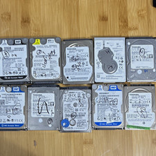 Lot of 10 Used 2.5 Inch SATA Drives - Wiped picture