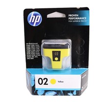 HP 02 Yellow Printer Ink * Hewlett-Packard OEM * New Sealed * Exp Dec 2015 picture