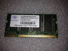 Nanya NT256D64SH8BAGM-6K 256MB PC2700 333MHz CL2.5 200 Pin DDR SoDimm Memory picture
